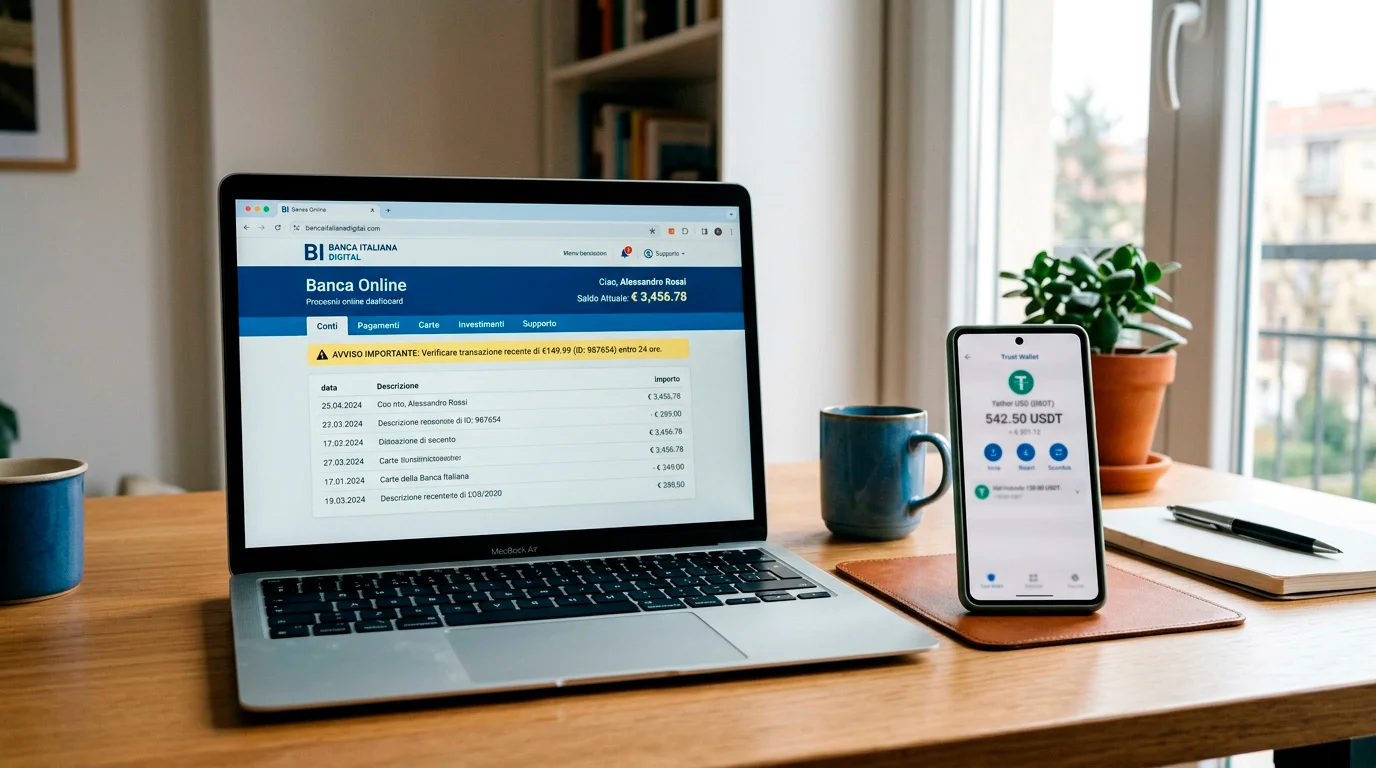 USDT e banca italiana: segnalazioni, blocchi e prevenzione